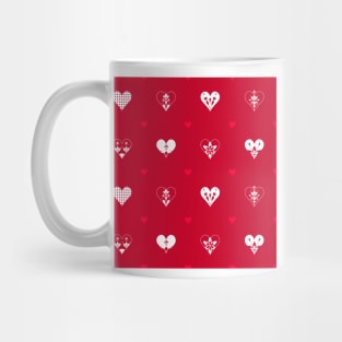 Valentines Day Hearts- Red Mug